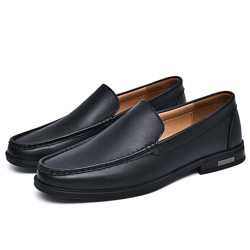 Men's Classic Slip-On Loafers Leather Comfortable