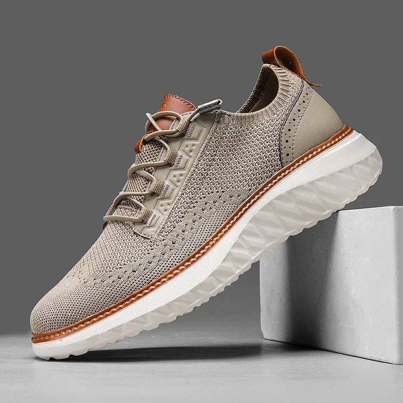 Men's Lace-Up Sneakers Panel Detail - Vonnera