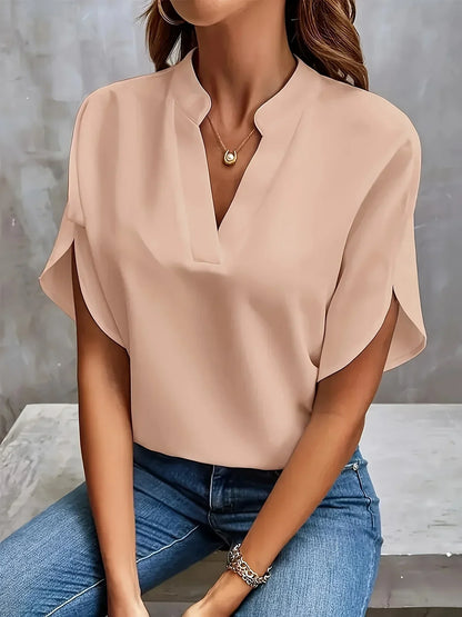 Women's V-Neck Blouse Tailored Design