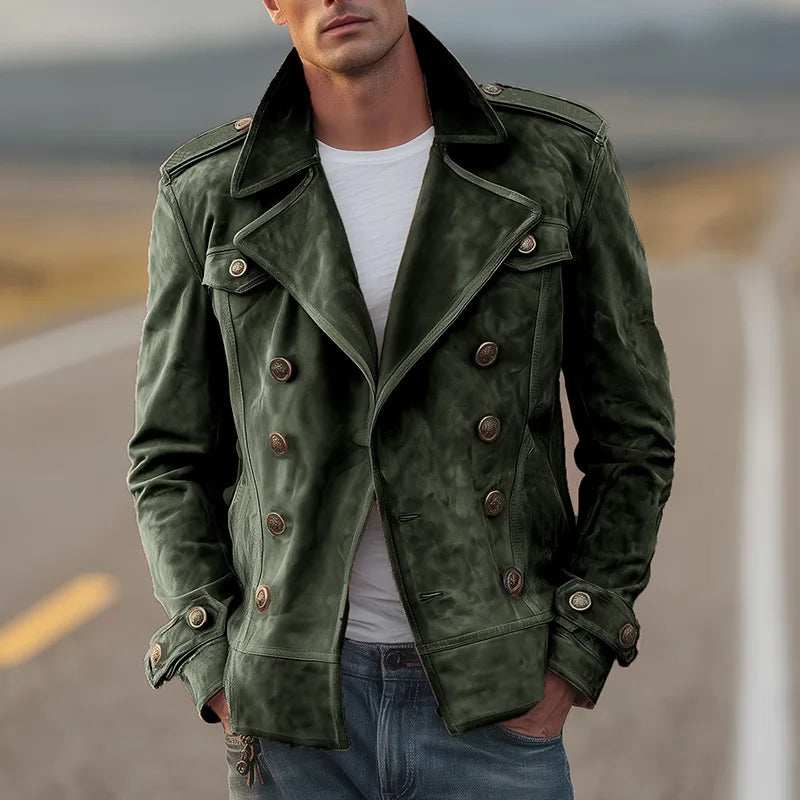 Douglas Men's Suede Leather Coat