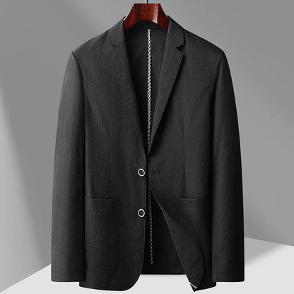 Linen Blazer Marino Meadow