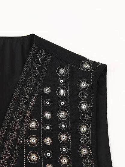 Women's Embellished Boho Vest