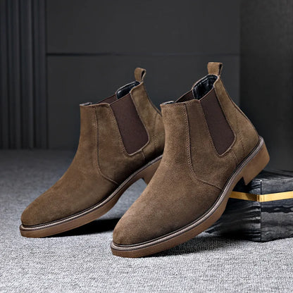 Bennett Men's Suede Chelsea Boots Brown - Vonnera
