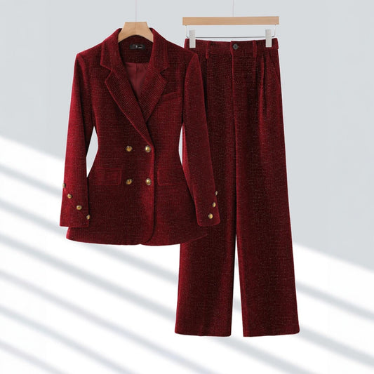Women's Corduroy Two Piece Suit - Vonnera