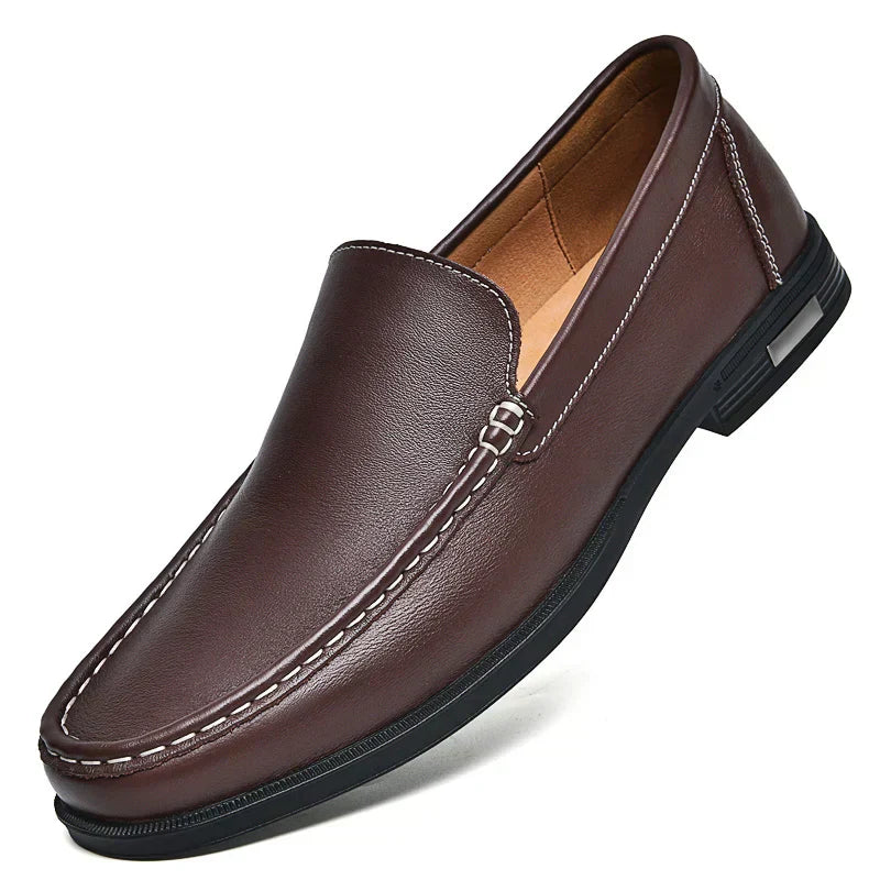 Men's Classic Slip-On Loafers Leather Comfortable