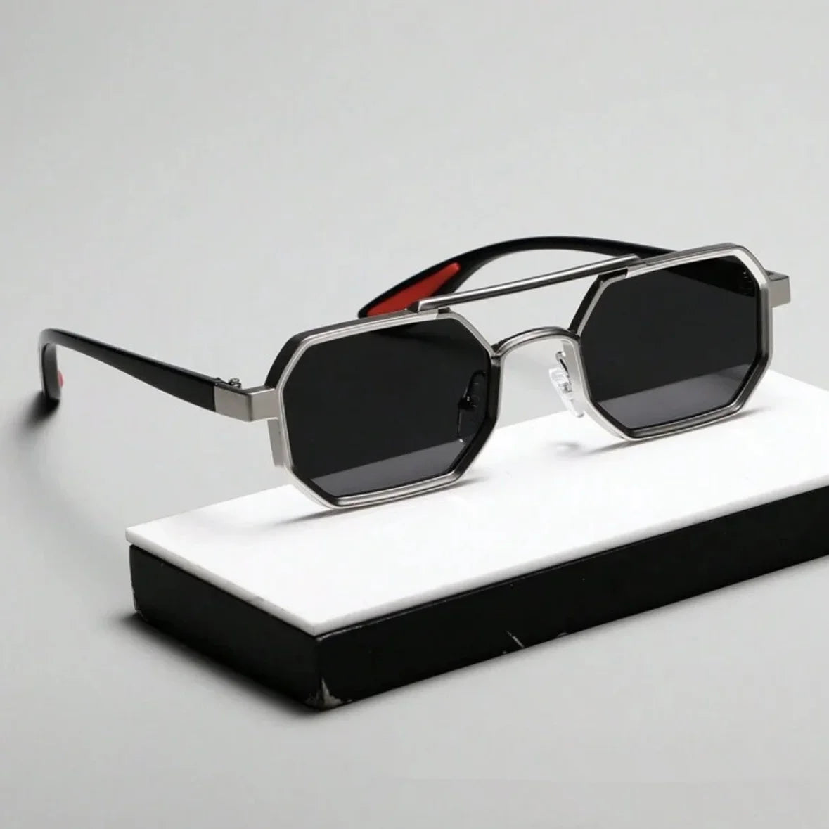 Nexus Mens Octagonal Polarized Sunglasses - Vonnera