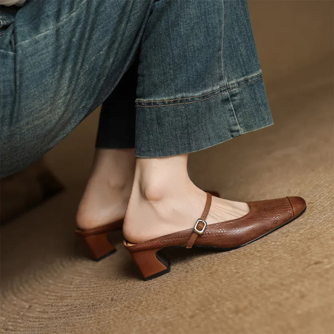 Margaux Women's Genuine Leather Mules