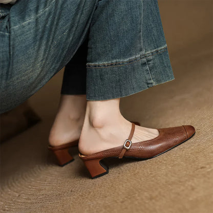Margaux Women's Genuine Leather Mules