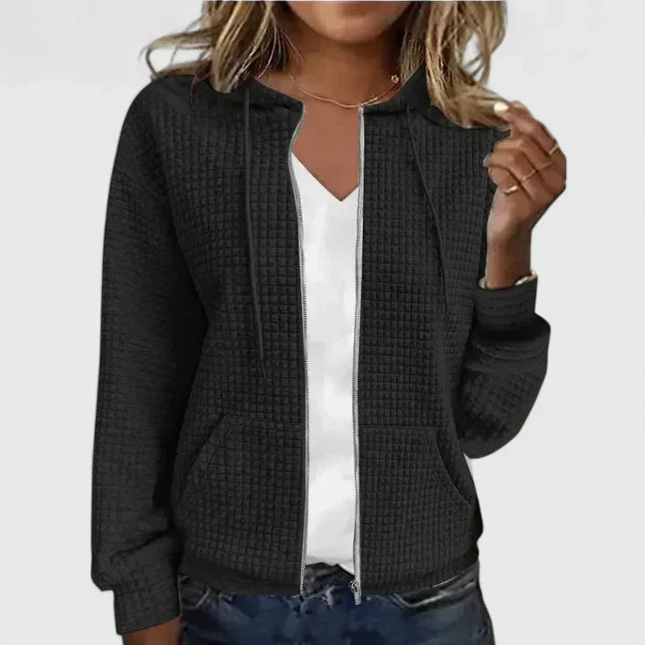 Women's Zip Front Hooded Cardigan