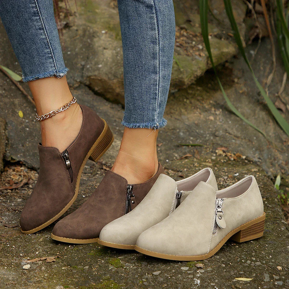 Women's Slip-On Boots Defined Heel