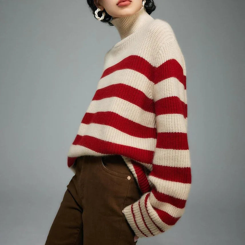 Women's Turtleneck Knit Sweater - Vonnera