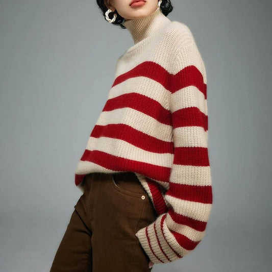 Women's Turtleneck Knit Sweater - Vonnera