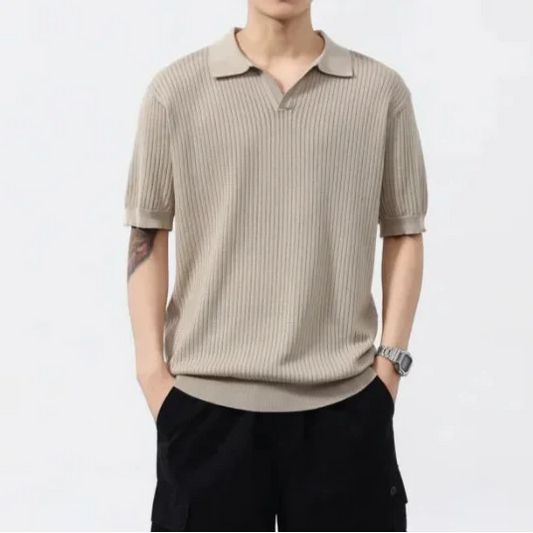 Women's Ribbed Polo Shirt - Vonnera