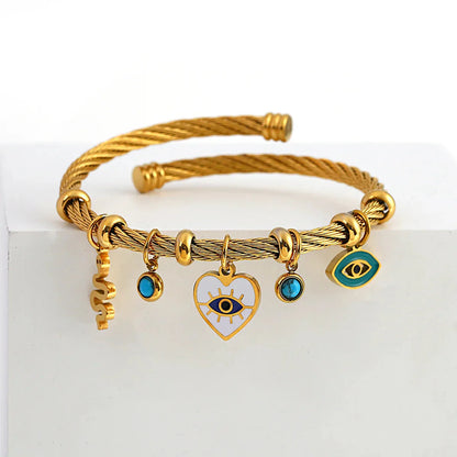 Women's Open Cuff Twisted Band Bracelet - Vonnera