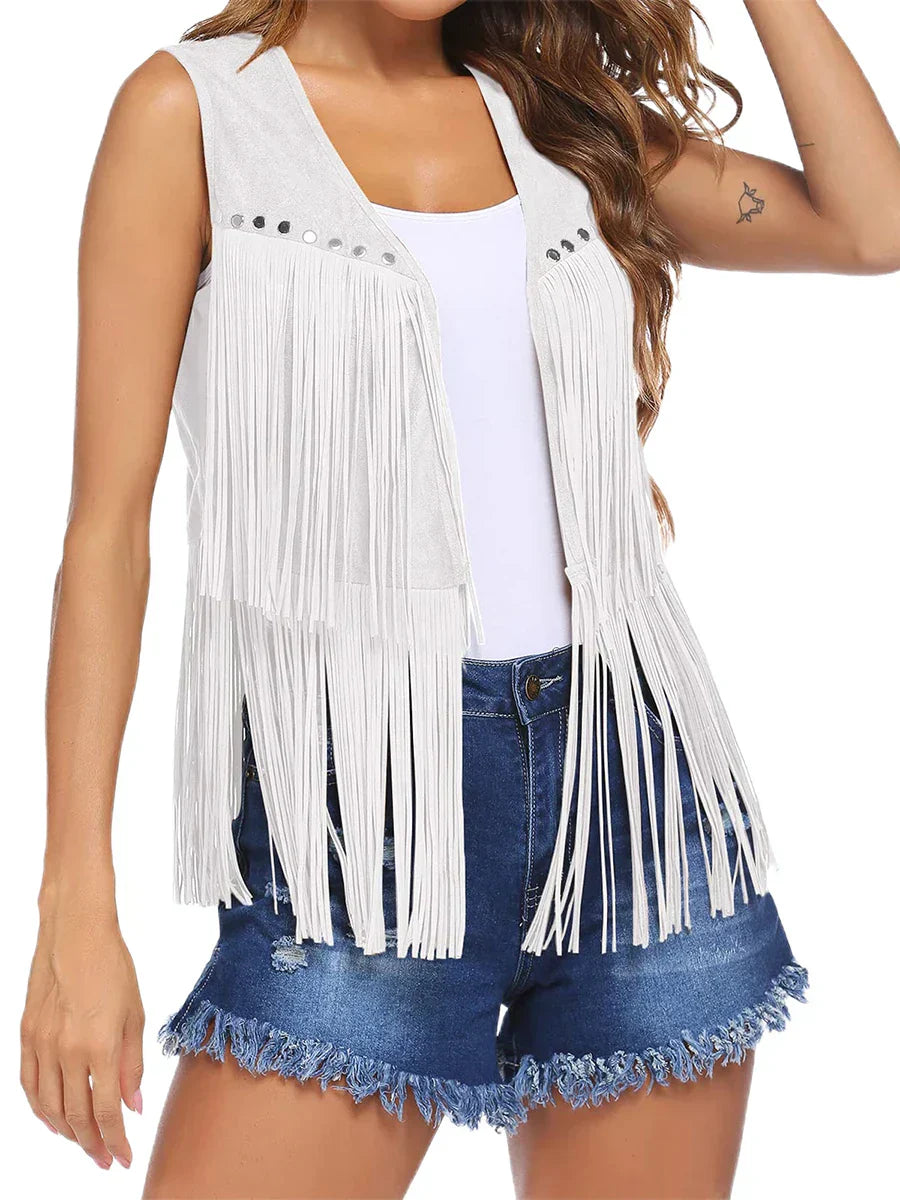 Women's Fringe Vest Vintage Style