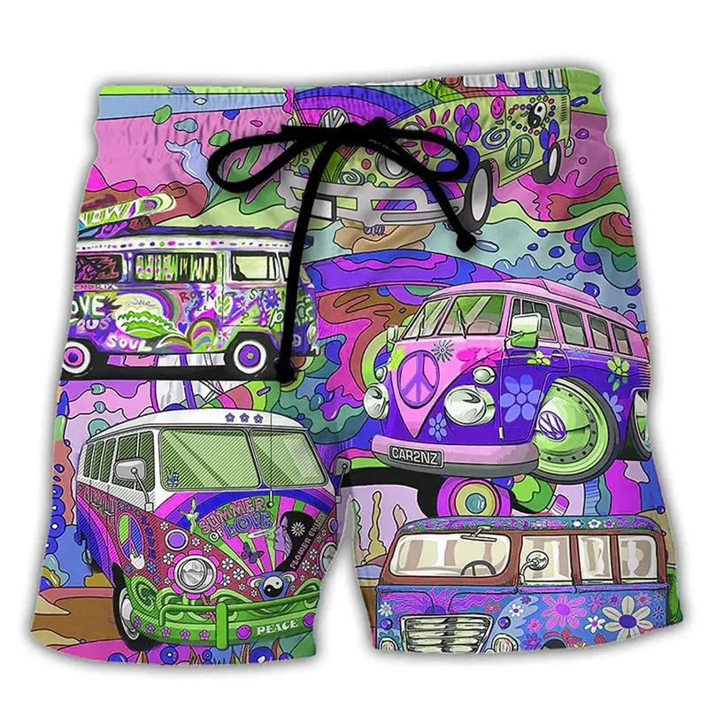 Men's Swim Shorts Bold Colorful