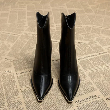 Eleanor | Women’s Spring Pointed Heel Ankle Boots