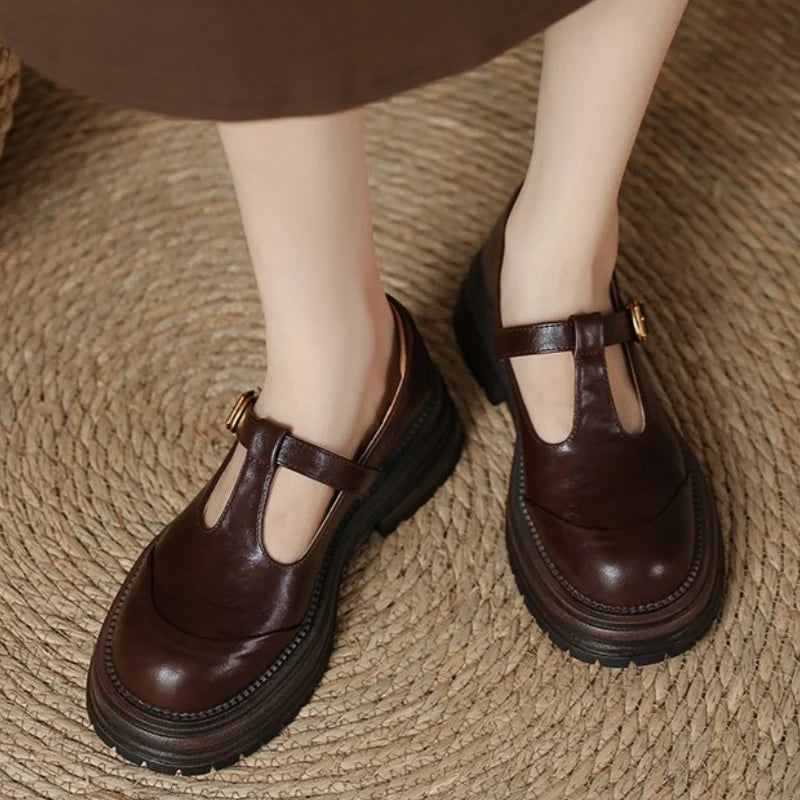 Blythe Women's Mary Jane Shoes Round Toe Low Heel
