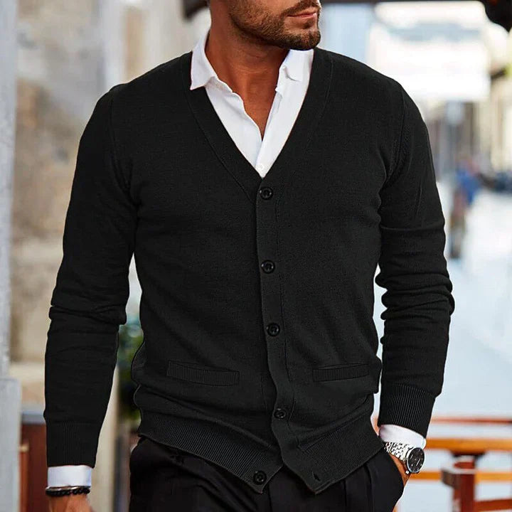 Men's Knitted Cardigan Sweater - Vonnera