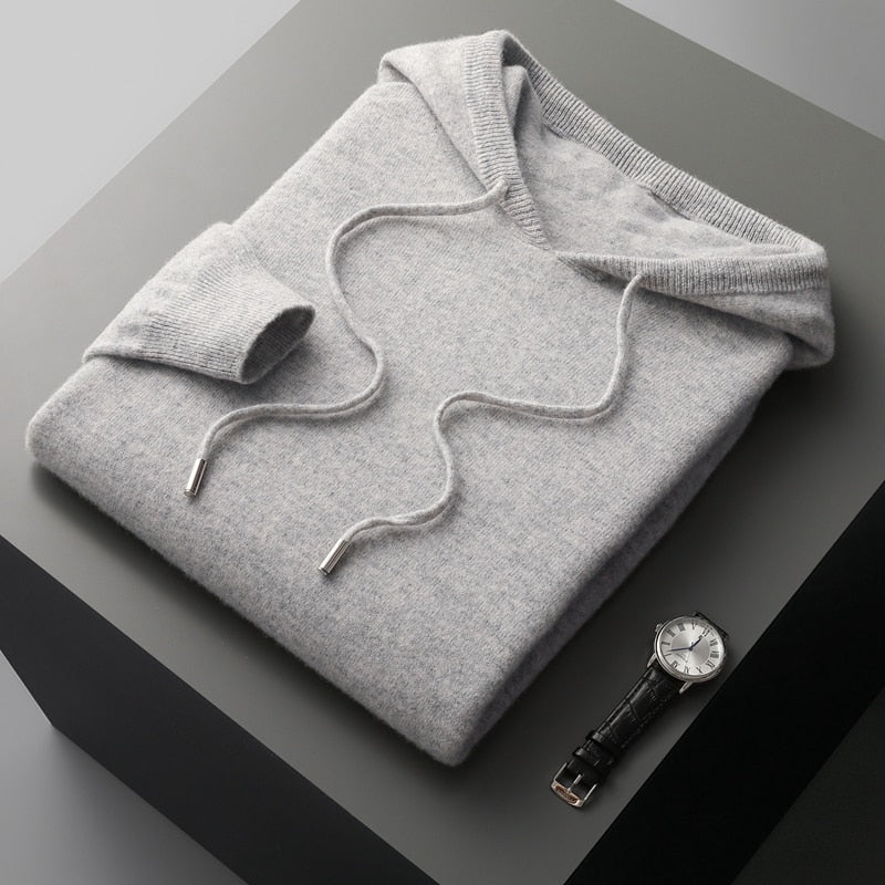 Men's Pullover Hoodie Drawstring Design