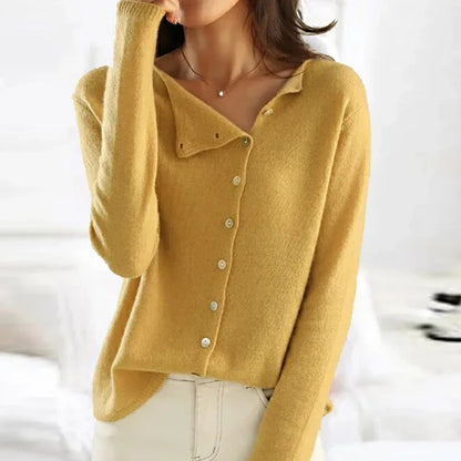 Women's Cashmere Cardigan Button Front Autumn