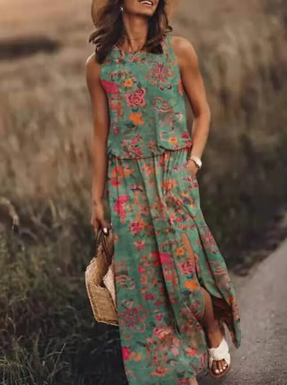 Women's Maxi Dress Graphic Print Summer Dress