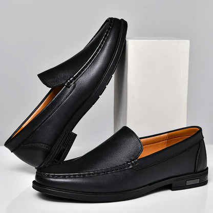 Men's Classic Slip-On Loafers Leather Comfortable
