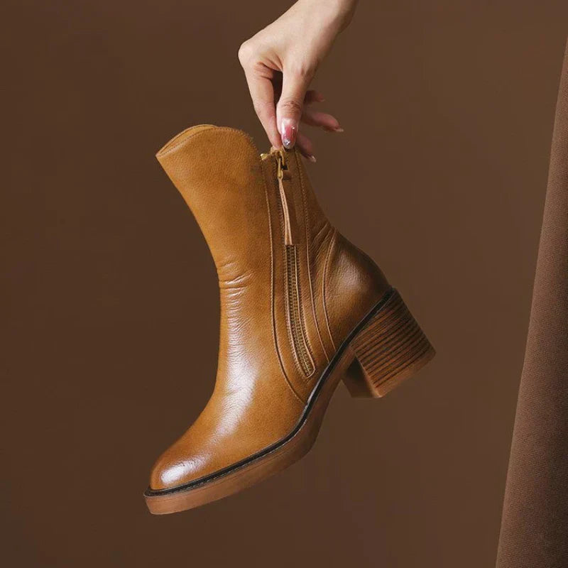 Women's Heeled Boots Structured Style - Vonnera