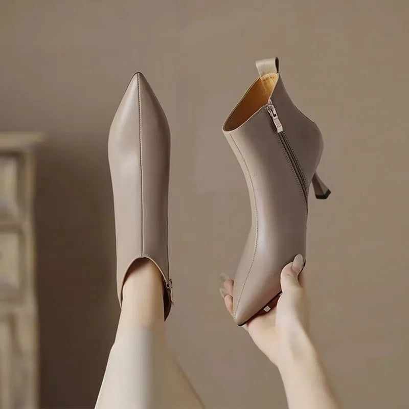 Women's Ankle Boots Slim Heel