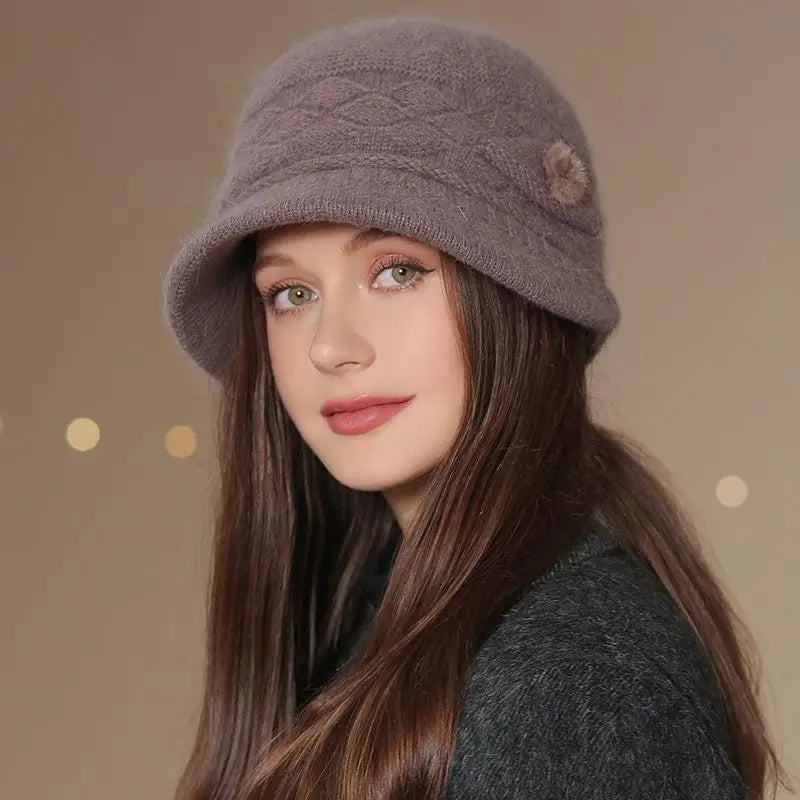 Women's Warm Knit Cloche Hat - Vonnera