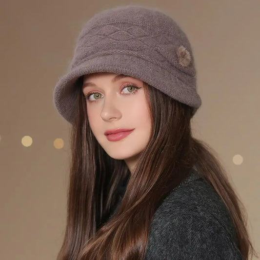 Women's Warm Knit Cloche Hat - Vonnera