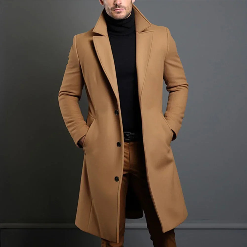 Stylish Long Overcoat Timeless Design
