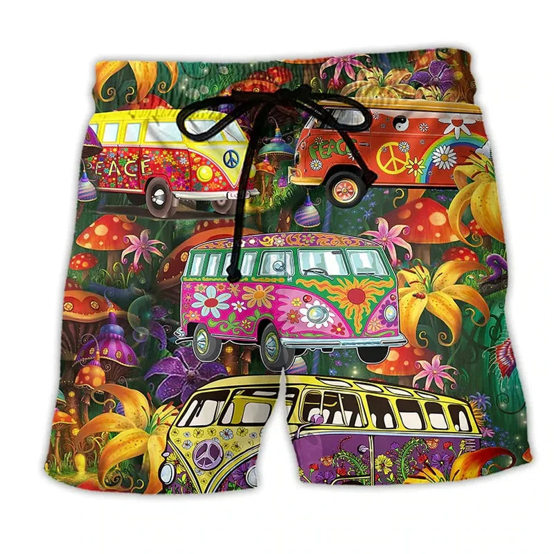 Men's Swim Shorts Bold Color Block - Vonnera