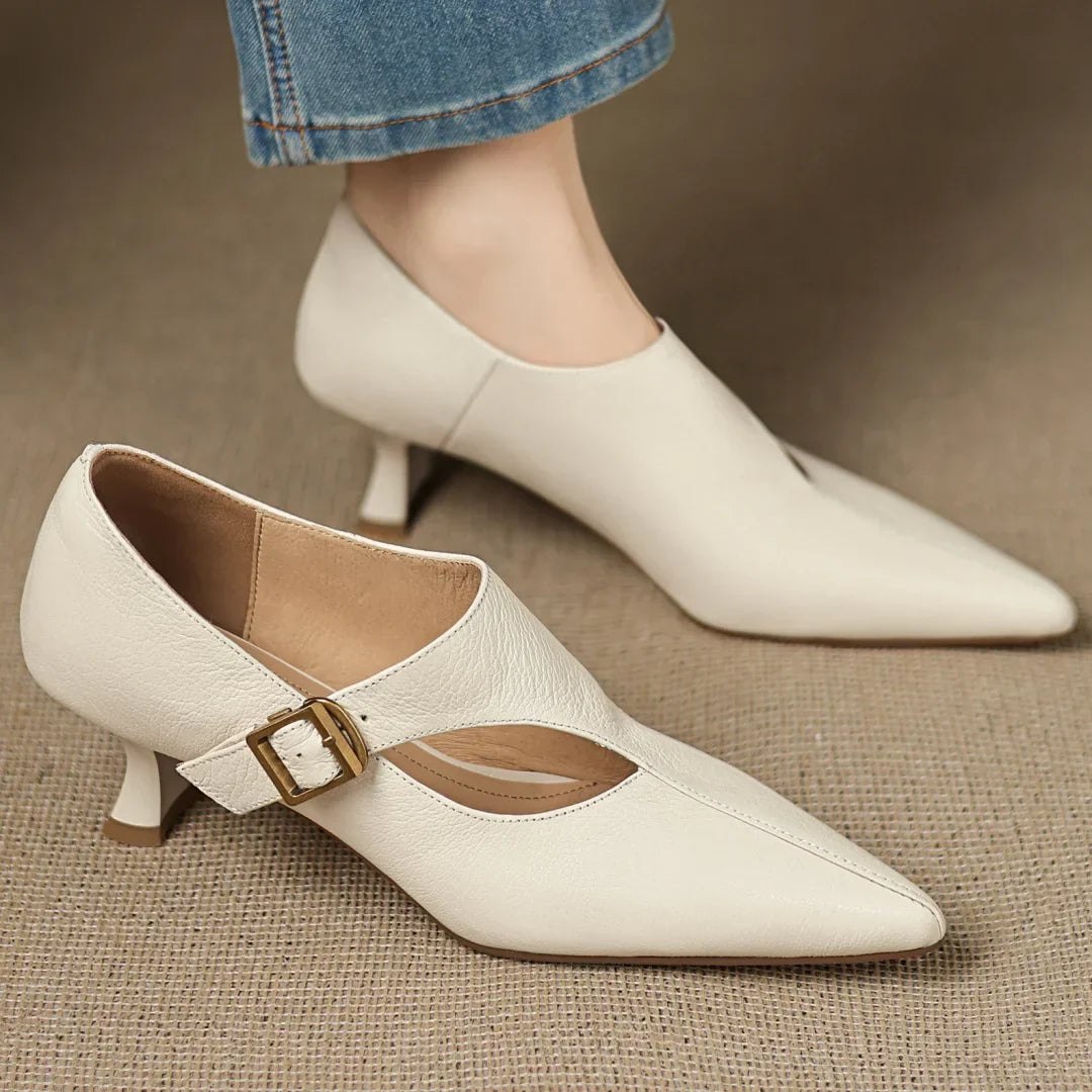 Women's Leather Dress Pumps - Vonnera