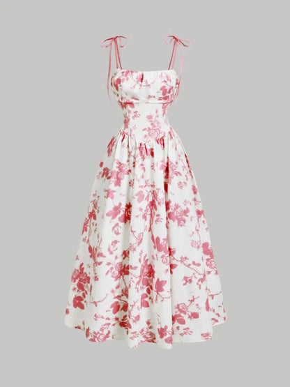 Women's Floral Sundress Flowy Delila