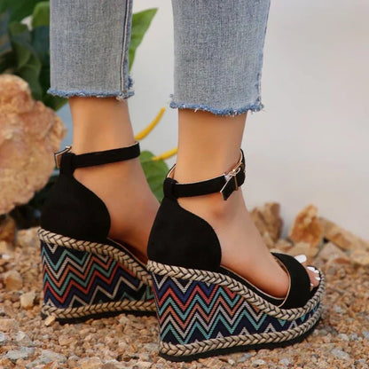 Women's Wedge Sandals Cushioned Wide Fit