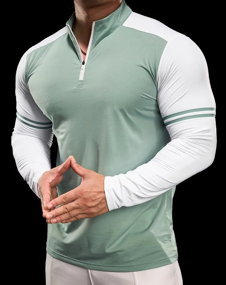 Men's Half-Zip Gym Shirt - Vonnera
