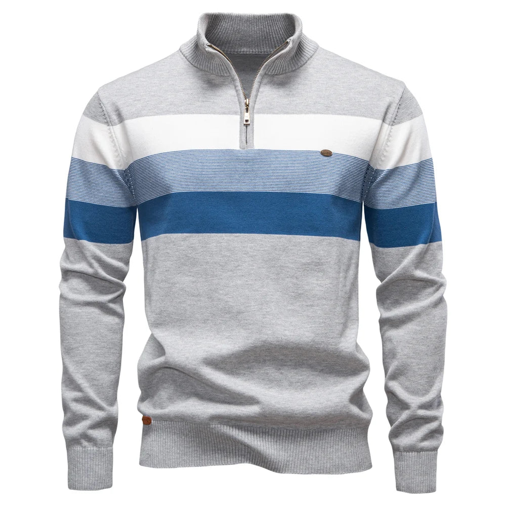 Velstren Mens Quarter Zip Fleece Pullover