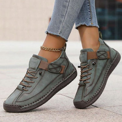 Women's Lace-Up Sneakers Low Cut Design