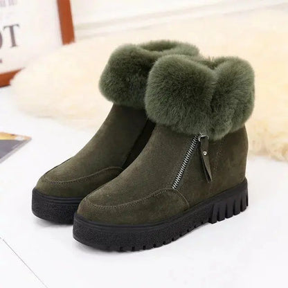 Women's Short Winter Boots Comfortable Low Heel - Vonnera