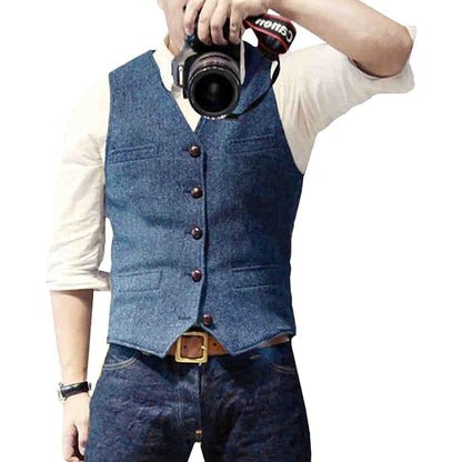 Men's Denim Vest