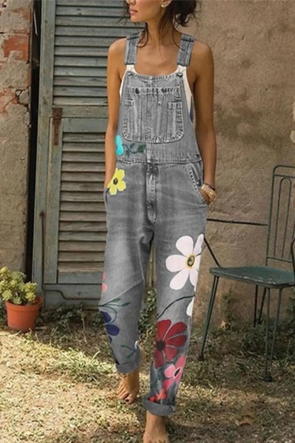 Women's Sleeveless Denim Overalls - Vonnera