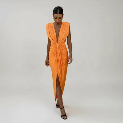 Women's Midi Evening Dress Sleeveless - Vonnera