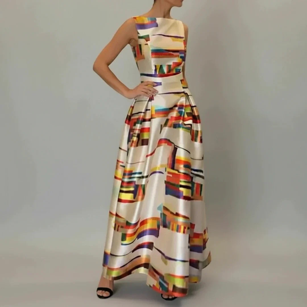 Women's Sleeveless Maxi Dress Fit Flare - Vonnera