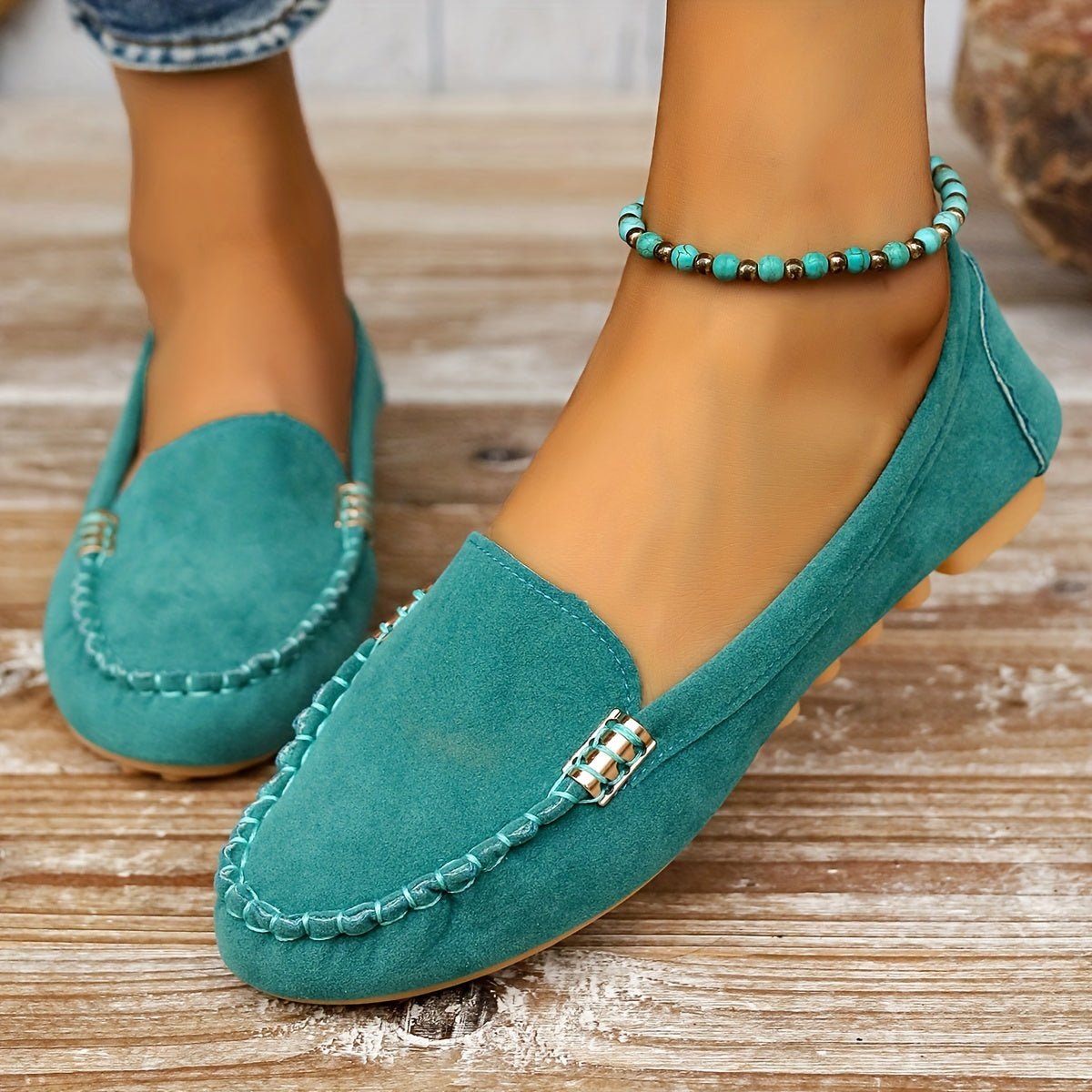 Women's Slip-On Moccasin Loafers Comfortable - Vonnera