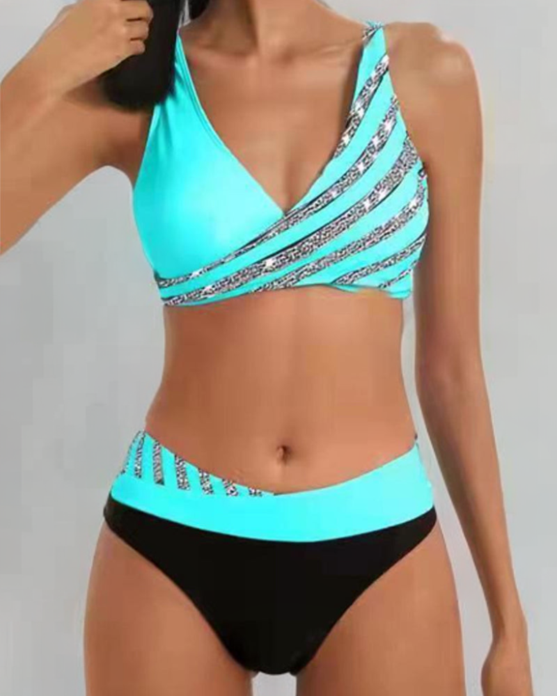 Women's Printed Bikini Set Beachwear - Vonnera