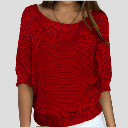 Women's Oversized Sweater Cozy Knit Beige