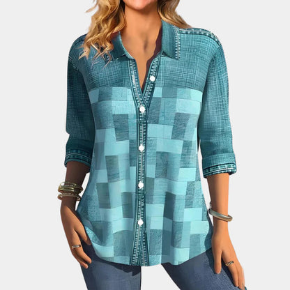 Women's Check Pattern Blouse