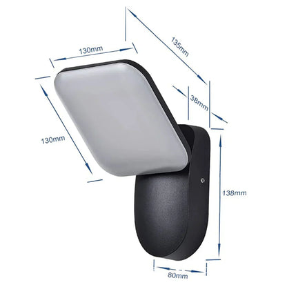 Outdoor Wall Light 12W Waterproof Motion Sensor