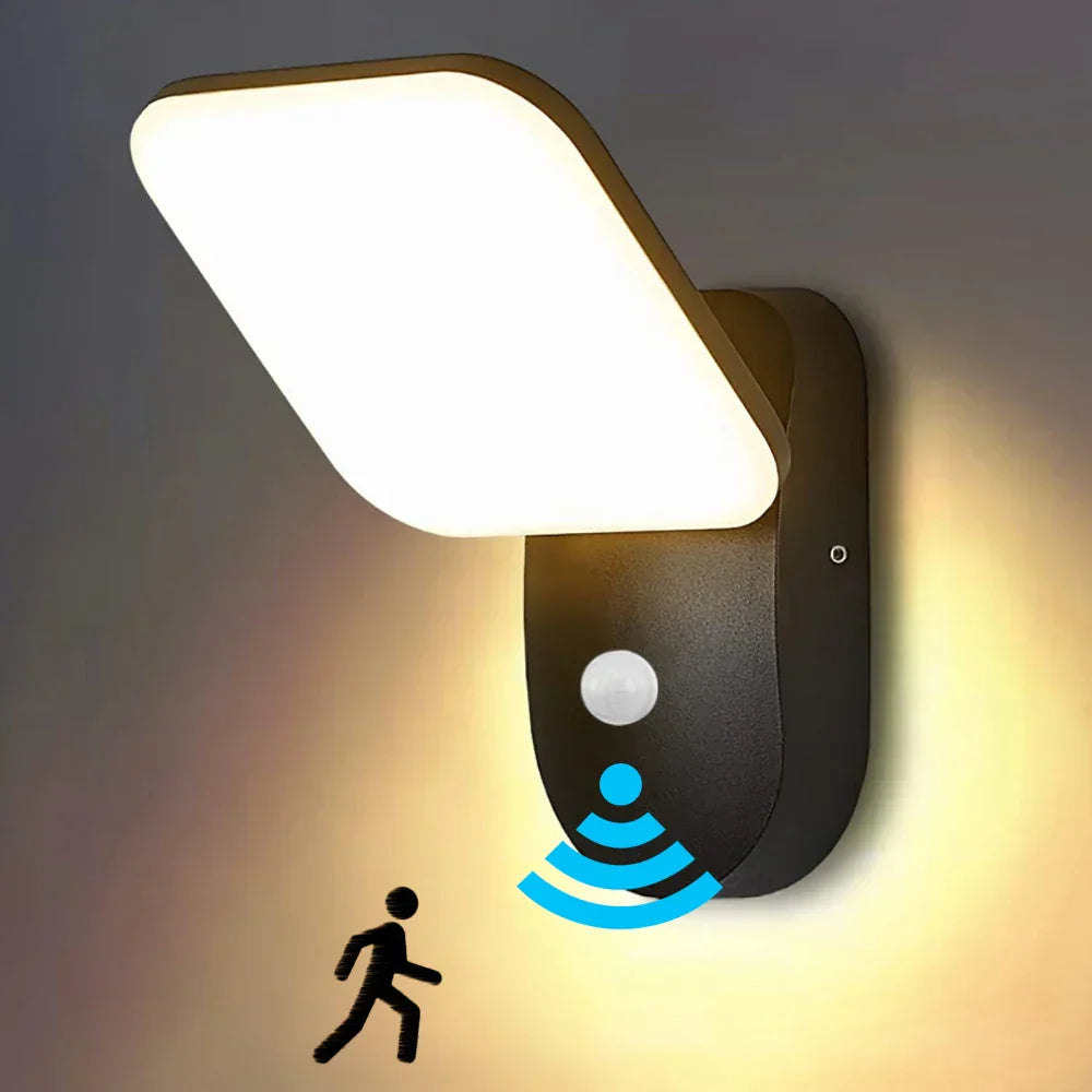 Outdoor Wall Light 12W PIR Motion Sensor Waterproof